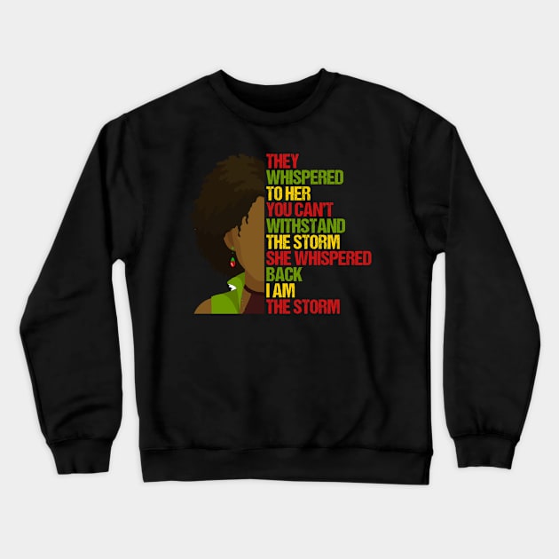 Black and Educated Crewneck Sweatshirt by Caskara